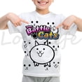thumbnail image 3 of Camiseta para niños The Battle Cats, camiseta para bebés, niños y niñas, linda camiseta de dibujos animados, camiseta de manga corta de verano para niños, camisetas con cuello redondo, 3 of 5