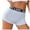 White, variant on KHONTS Women's Solid Color Boxer Panties Letter Print High Waisted Boyshort Panty Underwear Yellow XL