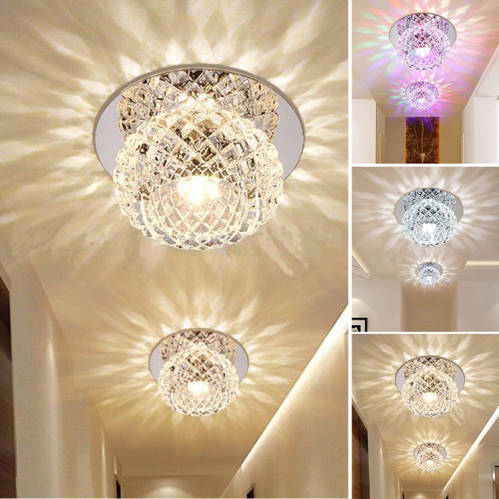 3W/5W Crystal LED Ceiling Light Chandelier Pendant Lamp Lighting Fixture Decor 