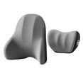 thumbnail image 2 of Cojín de respaldo para coche, almohada cervical para coche, gris, 2 of 9