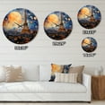 thumbnail image 4 of Designart "Of Lights Paris City art painting V" Architecture Oversized Wall Clock, 4 of 5