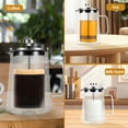 thumbnail image 2 of Wekvgz 2Pcs 350/650/1000ml French Press Coffee Maker Double Wall Glass French Press Clear French Press Tea Maker Multifunctional Coffee Press Coffee Maker for Home Office, 2 of 10