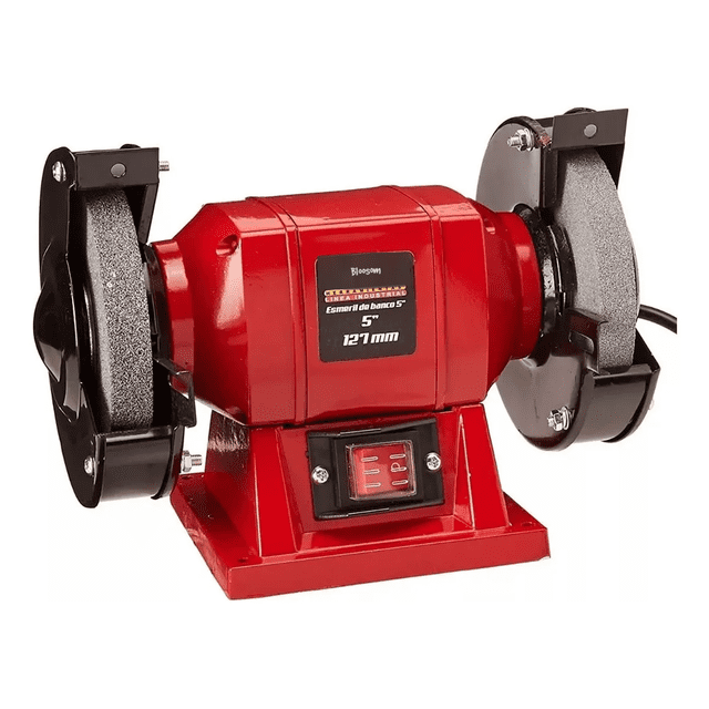 Esmeril De Banco 5 120 W Adir 906 Color Negro/Rojo Frecuencia 60 Hz