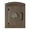 Bronze, variant on QualArc 14 in. Manchester Non-Locking Column Mount Mailbox with Decorative Oak Tree Logo in Antique Copper