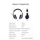 thumbnail image 4 of Sidaley Nuevos auriculares inalámbricos Auriculares Bluetooth Auriculares estéreo plegables para juegos con micrófono para teléfono móvil Cables de audio/vídeo Rojo, 4 of 6