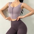 thumbnail image 3 of deportivo acolchado para mujer Push Up Shapewear Ocio Yoga Fitness S morado claro Zulema Sujetadores deportivos para mujer, 3 of 8