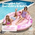 thumbnail image 5 of SLOOSH Inflatable Tanning Pool Lounger Float for Adults, 72" x 65" Large Suntan Tub Pool Floats Tanning Bed Blow up Pool Raft Lounge Floatie for Lake, Outdoor, Backyard, Swimming Pool, 5 of 9