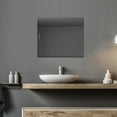 thumbnail image 2 of Allied Brass Retro Dot Framless Beveled-edge Rectangular Landscape Tilt Wall Mirror Bronze, 2 of 2