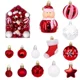 thumbnail image 5 of 72 piezas/caja de bolas de Navidad, adornos colgantes para árbol de Navidad, regalo de Año Nuevo 2024, decoración navideña para el hogar, Navidad, 5 of 5