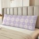 thumbnail image 2 of Fotbe Floral Purple Buffalo Plaid Funda para Almohada Corporal con Diseño, Funda de Microfibra Ultrasuave de 20x54 Pulgadas, Ropa de Cama Elegante, 2 of 7
