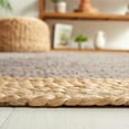 thumbnail image 4 of SAFAVIEH Natural Fiber Cebrail Geometric Area Rug, Grey/Natural, 3' x 5' Oval, 4 of 7
