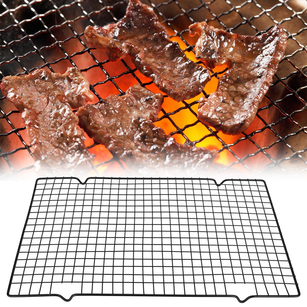 3 Size Stainless Steel BBQ Barbecue Grill Grilling Mesh Wire Net Outdoor Cooking 