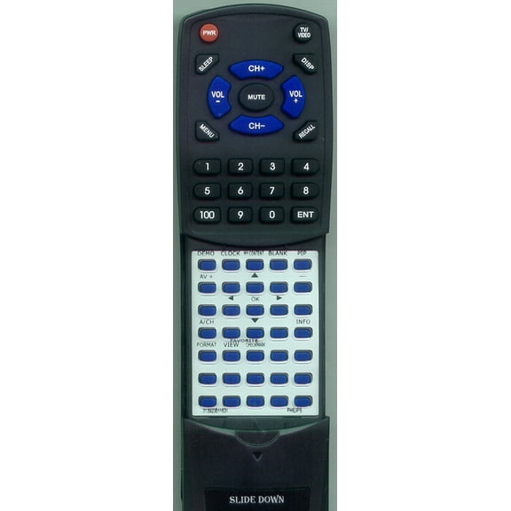 Replacement Remote for PHILIPS 313923811631, RT313923811631, RC4345, 32PF9630A-37, 32PF9630A37, 37PF9431D37, 50PF9413D37, 32PF7320A, 37PF9431D, 50PF9