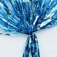 thumbnail image 3 of OULII 4Pcs Homecoming Table Skirts Tinsel Foil Fringe Backdrop Sky Blue For Party Supplies, 3 of 8