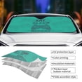 thumbnail image 5 of XMXY Car Sun Shade Windshield, Eat Sleep Game Repeat Slogan Cartoon Pattern Green Automotive Front Window Sun Visor for Cars SUV Trucks, Medium Size, 5 of 8