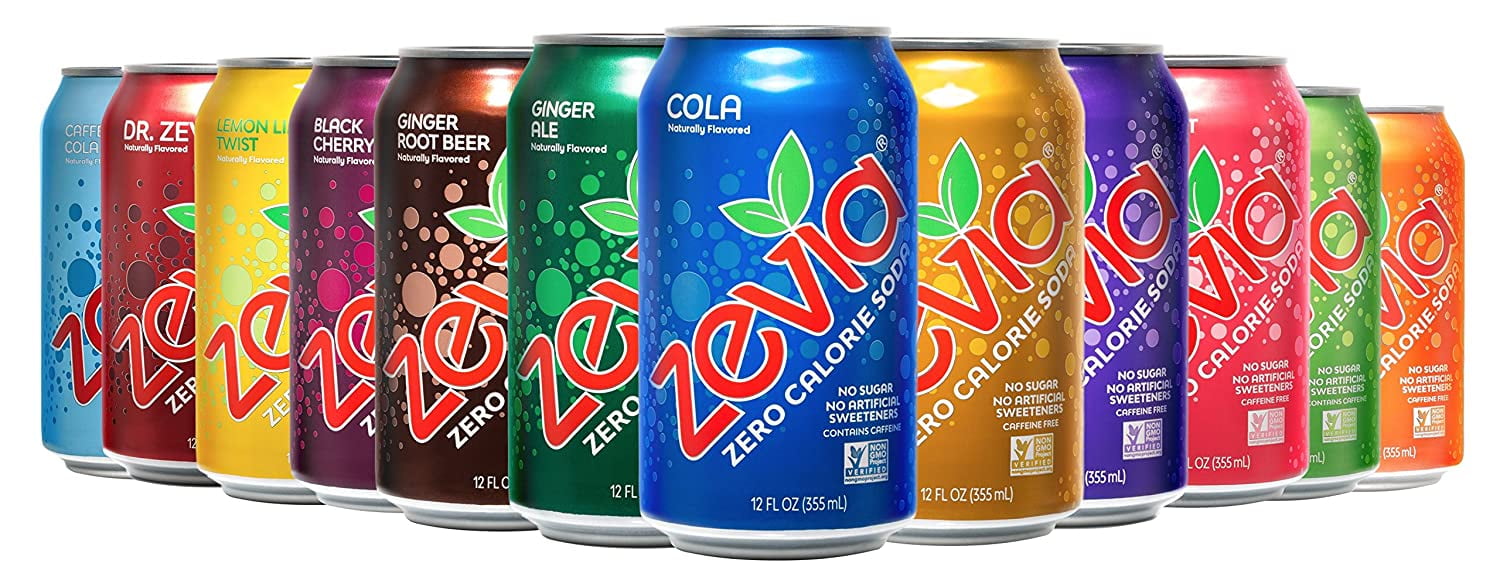 Zevia Zero Calorie, Caffeine-Free Soda Pop, Variety Pack, 12 Fl Oz, 18 Pack Cans - Walmart.com Zevia Zero Calorie, Caffeine-Free Soda Pop, Variety Pack, 12 Fl Oz, 18 Pack Cans - Walmart.com