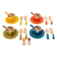 thumbnail image 2 of Xuanheng Wooden Tea Set Tiny Food Play Foods Set for Restaurant Dining Room Decoration, 2 of 8