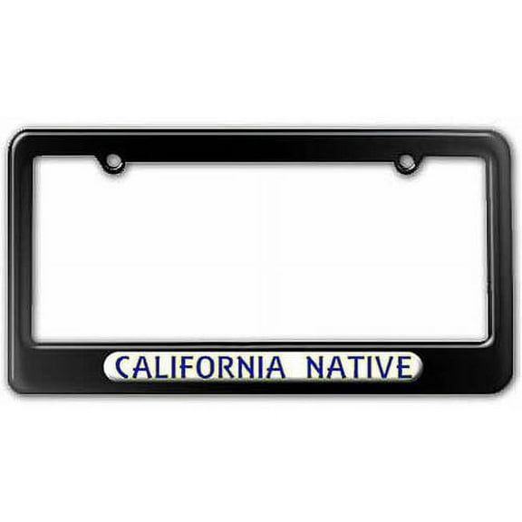 California Native, State Pride License Plate Tag Frame, Multiple Colors
