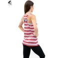 thumbnail image 6 of PULLIMORE Women Tank Tops Casual Crewneck Sleeveless American Flag Shirts Blouses (Size L), 6 of 10