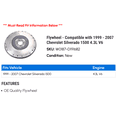 thumbnail image 2 of Flywheel - Compatible with 1999 - 2007 Chevy Silverado 1500 4.3L V6 2000 2001 2002 2003 2004 2005 2006, 2 of 2