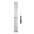 thumbnail image 2 of Replacement Watch Strap, Metal Watch Strap Double Push Button  For Business Black,Silver, 2 of 8
