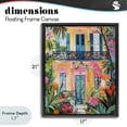thumbnail image 4 of Stupell Industries Eclectic Colorful Facade with Tropical Garden Black Floating Frame Canvas Art, 17 x 21, by LSR Design Studio, 4 of 8