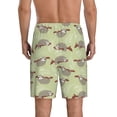 thumbnail image 2 of Balery Twig Sloth Men's Cotton Knit Pajama Shorts Waistband & Pockets,Short Pajama Pants-3X-Large, 2 of 8
