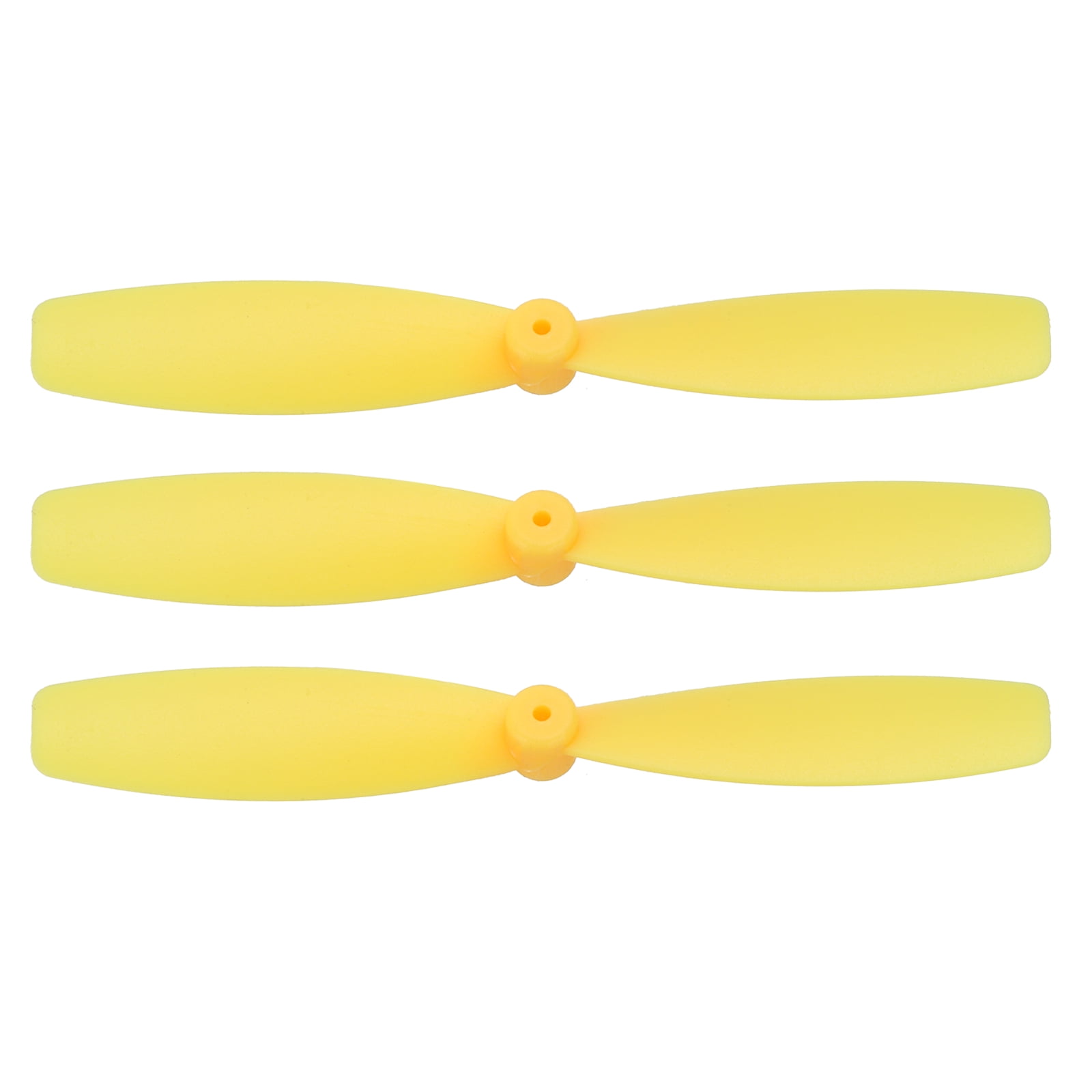 Uxcell 3 Set 55mm/2 Inch Propeller RC Propellers 2-Vane Blades Props for Lightweight Drones Motor Special Prop Accessories, Yellow