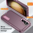 thumbnail image 4 of Stand Case for Samsung Galaxy S23 FE with Metal Kickstand Hard PC & TPU Back Shockproof [Military Grade Protection] Heavy Duty Rugged Hybird Protective Cover for Samsung Galaxy S23 FE, Purple+Pink, 4 of 9