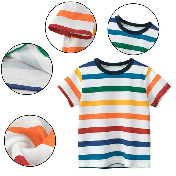 Qudderr 1-12 Years Boys Tees Shirt Pullover Tops,Baby Toddler Summer Cotton T-Shirt,Short Sleeves Fashion Teen Kids Tees Tops