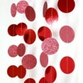 thumbnail image 3 of Christmas Theme Red Green Round Garland 157IN Paper Decor for Party Home Wall Ceiling, 3 of 3