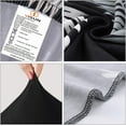 thumbnail image 5 of Stretch Dining Chair Covers Removable Washable Short Dining Chair Protect Cover for Hotel, Dining Room, Ceremony, Banquet Wedding Party (6, Black Dark), 5 of 6