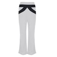 thumbnail image 4 of Baqcunre Women's Color-Blocking High Waist Bump Pilates Casual Pants Size S-3XL,Yoga Pants Wide Leg Pants Woman Pants for Women Womens Fashion White, 4 of 4