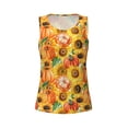 thumbnail image 4 of Lsque Pumpkins And Sunflowers Printed Workout Tank Tops for Women, Athletic Sports Tank Tops, Compression Sleeveless Dry Fit Shirts,Sleeveless Yoga Shirt-Small, 4 of 9
