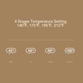thumbnail image 3 of Hervidor Eléctrico De Viaje De 350 Ml, Taza Calefactora De Acero Inoxidable Con 4 Configuraciones De Temperatura, Diseño A Prueba De Fugas,, 3 of 7