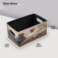 thumbnail image 6 of Wobogo Rooster Decorative Folding Storage Basket Set of 2 for Desktop Bedroom Living Room Dressing Table, 6 of 6