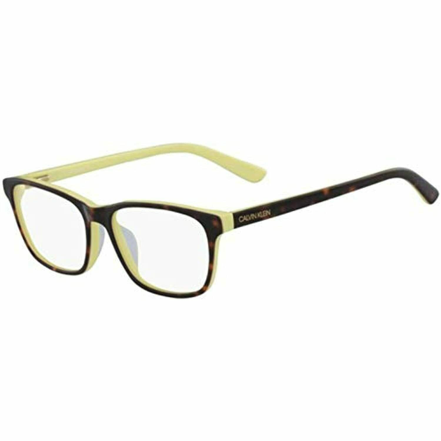 CALVIN KLEIN CK 18515 241 Eyeglasses Tortoise Yellow Frame 53mm - Walmart .com