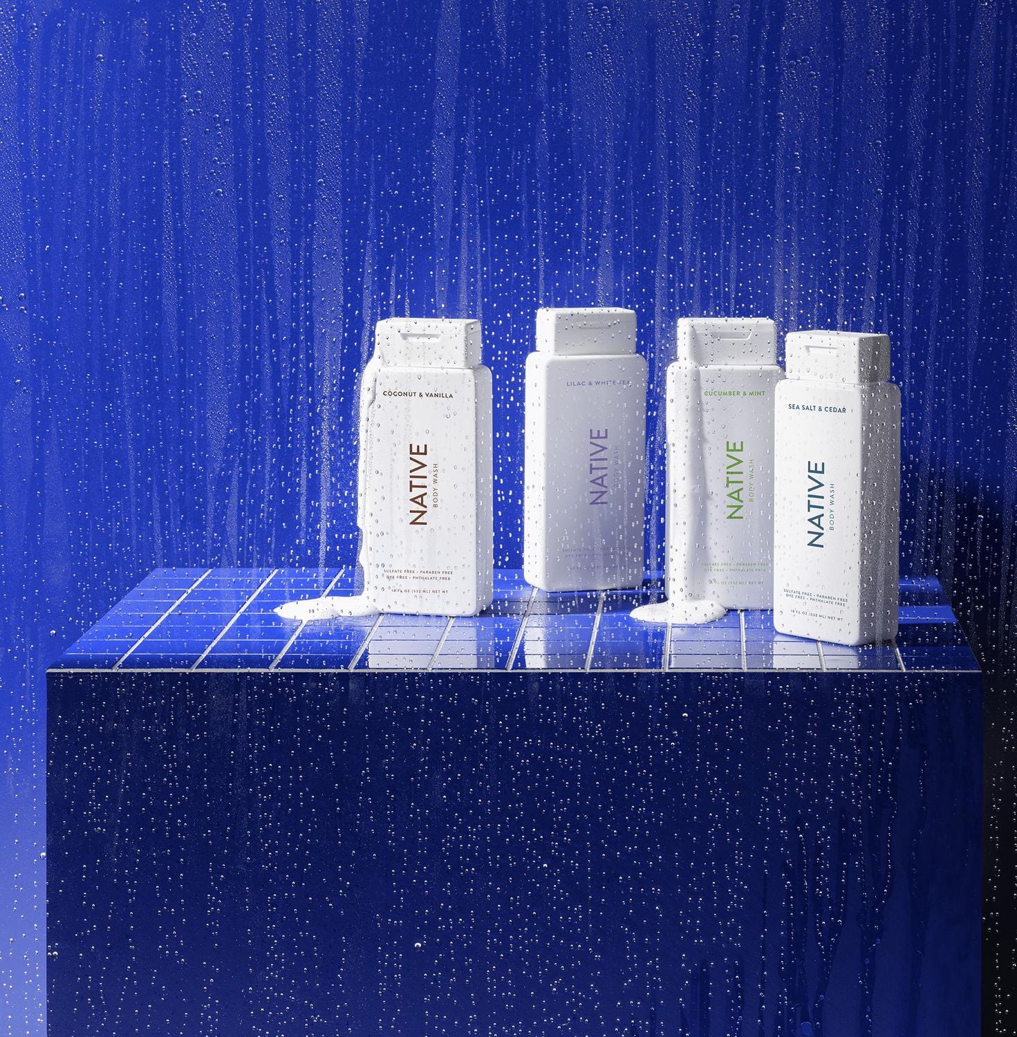 Native Natural Body Wash, Cucumber & Mint, Sulfate Free, Paraben Free, 532 mL