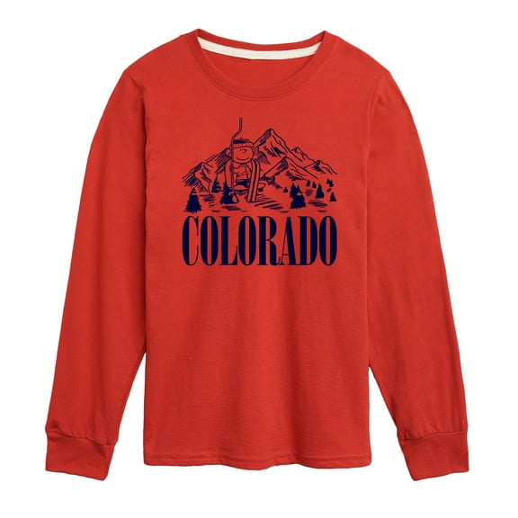 Peanuts - Colorado Charlie Brown - Toddler And Youth Long Sleeve Graphic T-Shirt