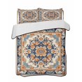 thumbnail image 2 of Blue Burnt Orange Boho Twin Size Down Alternative Comforter, Lightweight Comforter Quilt Bedding Set with Pillow Shams Antique Southwestern Art All Seasons Bed Comforter Duvet Insert 68"x86", 2 of 7