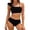 j-849Black327, variant on MEZZALL Summer Girls Two Piece Swimsuits Swim Tops With Shorts Solid Color Tankini Tops With Swim Shorts Comfortable Swimwear For Kids Pool Beachwear