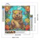 thumbnail image 2 of Pintura de diamante 5D DIY, taladro redondo completo, vitral, castor, decoración del hogar, 30x30cm, 2 of 9