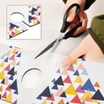 thumbnail image 6 of Yayeee Faucet Mat for Kitchen Sink 30" Diatomite Long Splash Guard Pad, White Abstract Triangles, 6 of 7