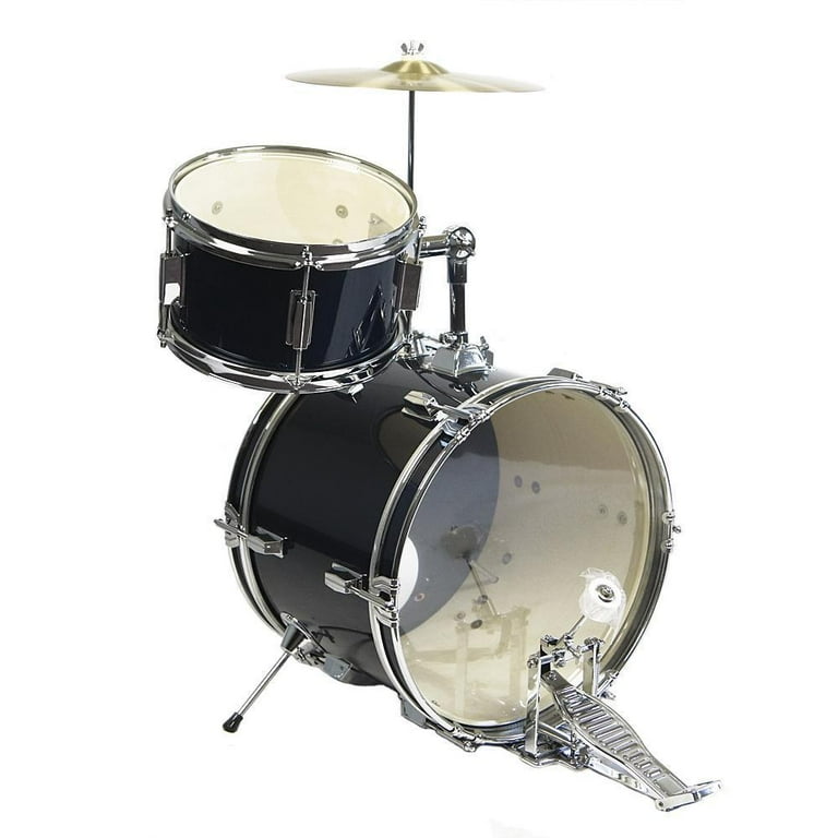 GP50MRB GP Percussion 3 Piece Junior Drum Set Metallic Royal Blue