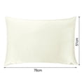 thumbnail image 5 of Tnobhg Faux Silk Pillowcase Cushion Cover with Hidden Zipper Wear Resistant Washable Solid Color Pillow Case Sofa Cushion Case Decoration, 5 of 7