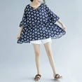 thumbnail image 5 of Womens Floral Babydoll Top, 5 of 9