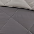 thumbnail image 6 of Home Essence Windsor Reversible Down Alt 3M Scotchgard Comforter Set, Charcoal, Twin/TXL, 6 of 6