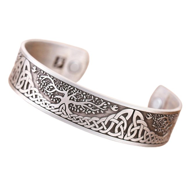Brazalete ajustable del árbol de la vida de la pulsera de los imanes fuertes para el dolor común eficaz