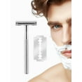 thumbnail image 4 of Waysh Trousse de Rasage Classique, Argent, avec Support et Lames, 4 of 6