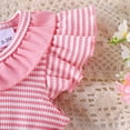 thumbnail image 4 of NOLDARES Baby Girls Birthday Party Dress Newborn Tulle Tutu Romper Bodysuit Outfit(Red,12-18 Months), 4 of 5